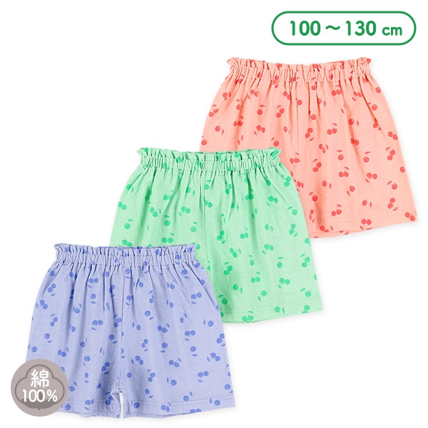 チェリー総柄ショートパンツ
