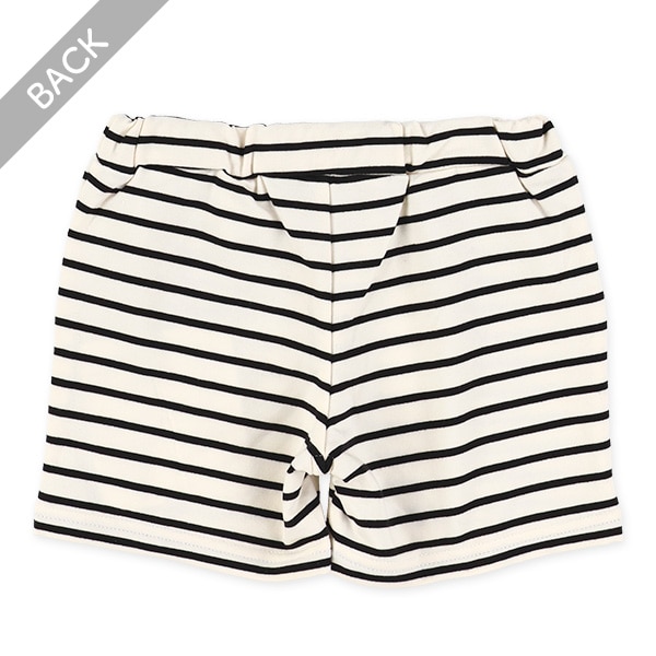 裏毛ボーダーショートパンツ