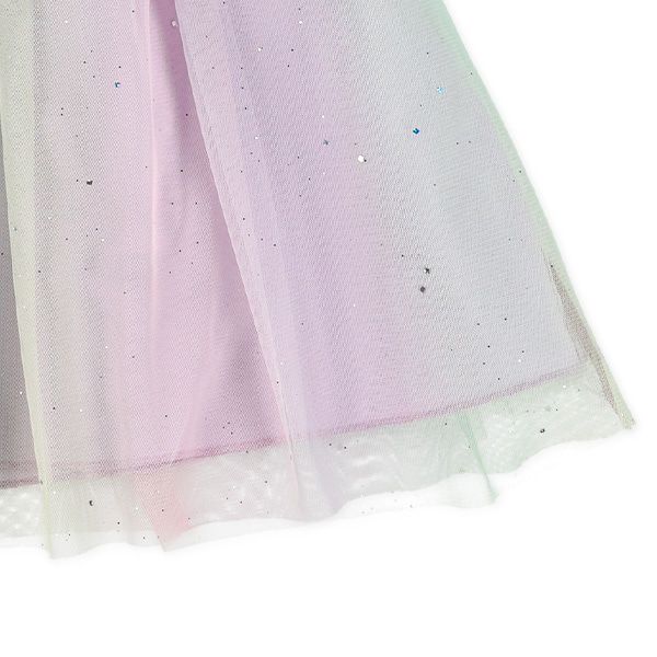 ラメ付きレインボーチュールスカート