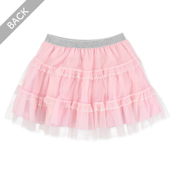 3段チュールリボンスカパン