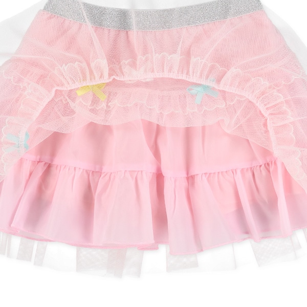 3段チュールリボンスカパン