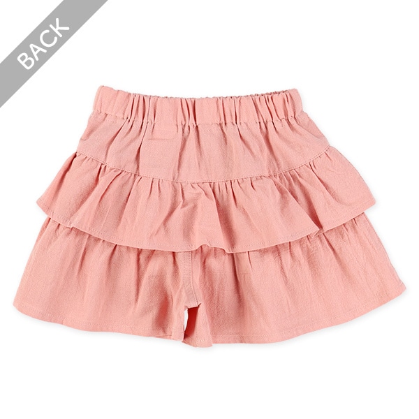 楊柳ガーゼフリルキュロットパンツ