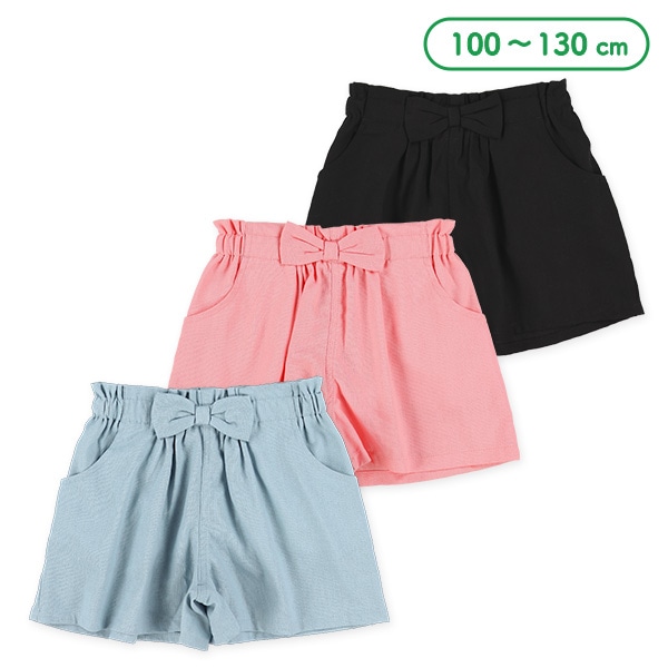 麻レーヨンキュロットパンツ