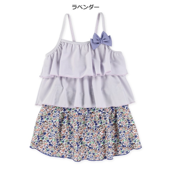 小花キュロットセパレート水着