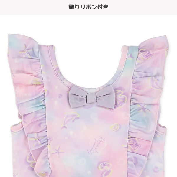 シェル柄ワンピース水着