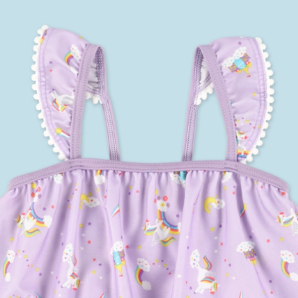 ユニコーン柄ワンピース水着
