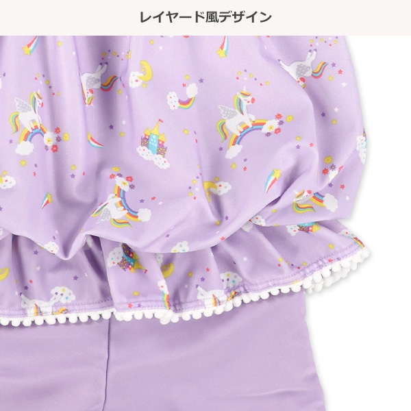 ユニコーン柄ワンピース水着