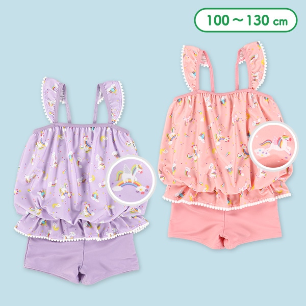 ユニコーン柄ワンピース水着