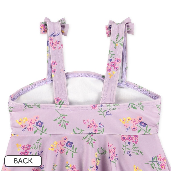 花柄デニムニットセパレート水着