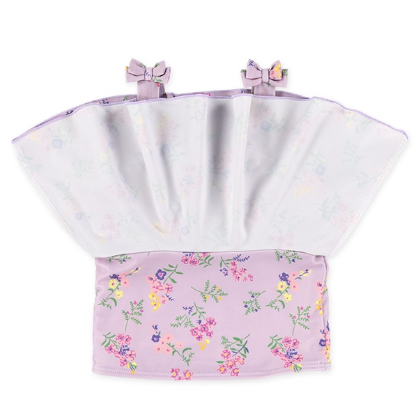 花柄デニムニットセパレート水着