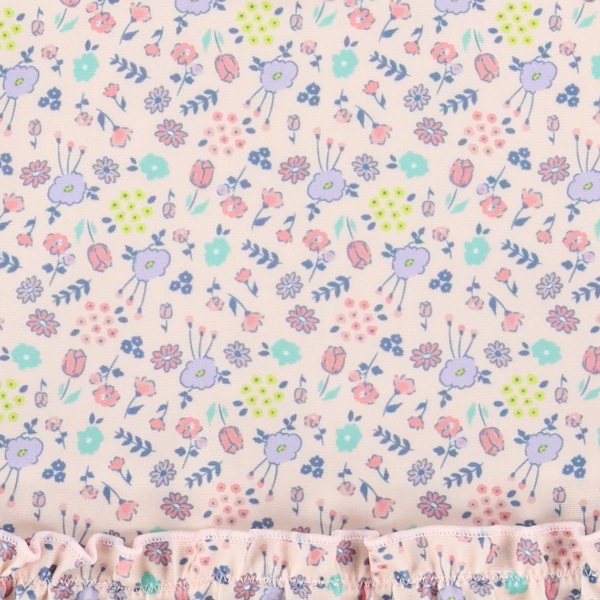 ストレッチ小花柄ワンピース水着