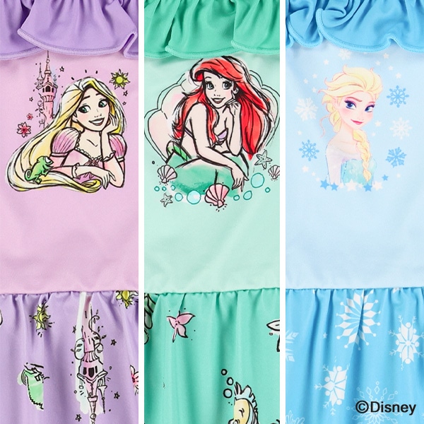 ワンピース水着（塔の上のラプンツェル・リトル・マーメイド・アナと雪の女王）