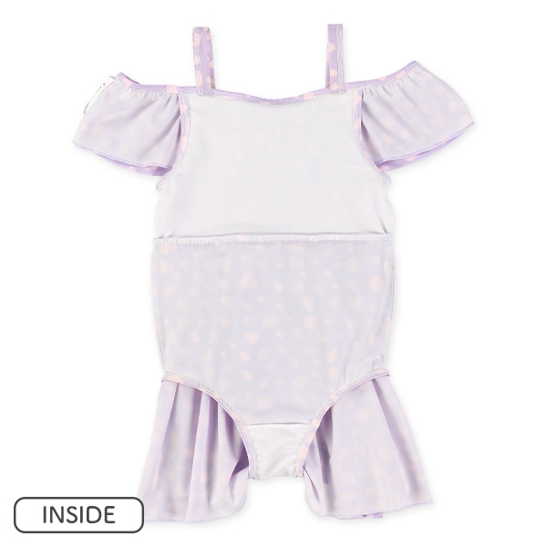 アニマル総柄肩あきワンピース水着