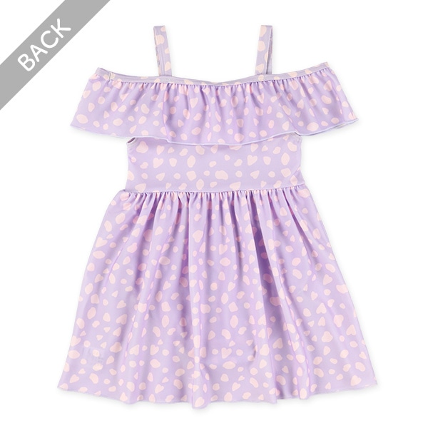 アニマル総柄肩あきワンピース水着