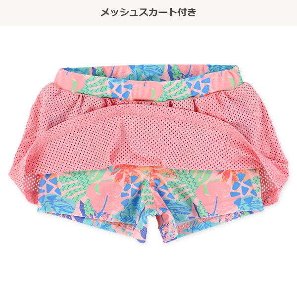 ボタニカル柄ラッシュセパレート水着