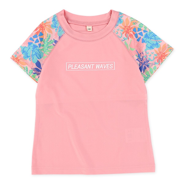 ボタニカル柄ラッシュセパレート水着