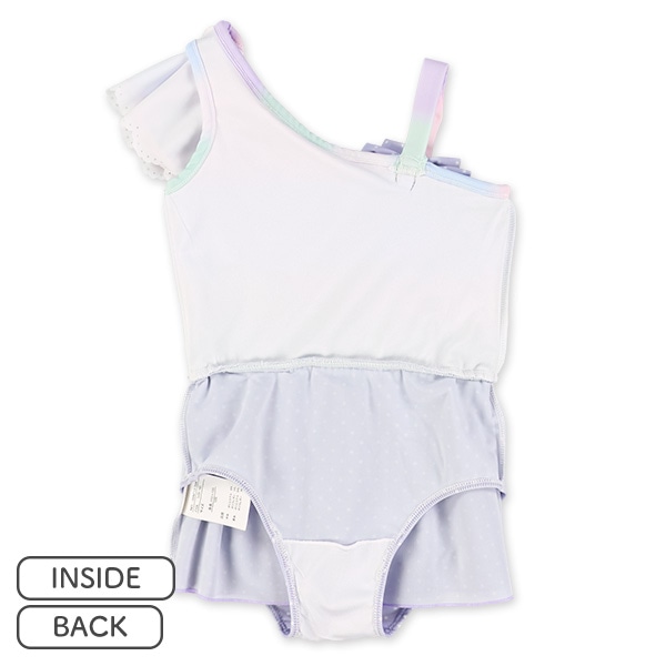 ワンショルダーグラデワンピース水着