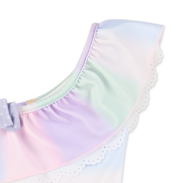 ワンショルダーグラデワンピース水着