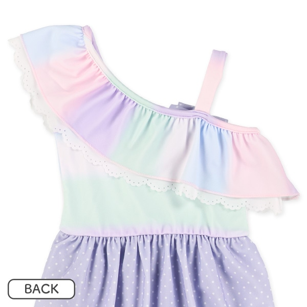 ワンショルダーグラデワンピース水着