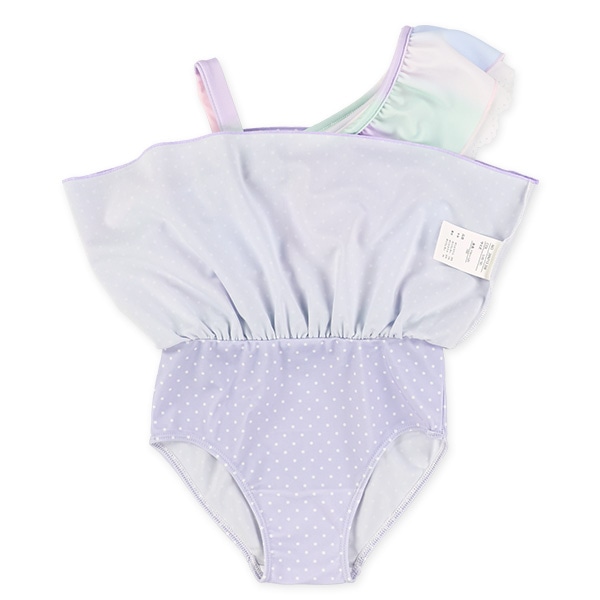 ワンショルダーグラデワンピース水着