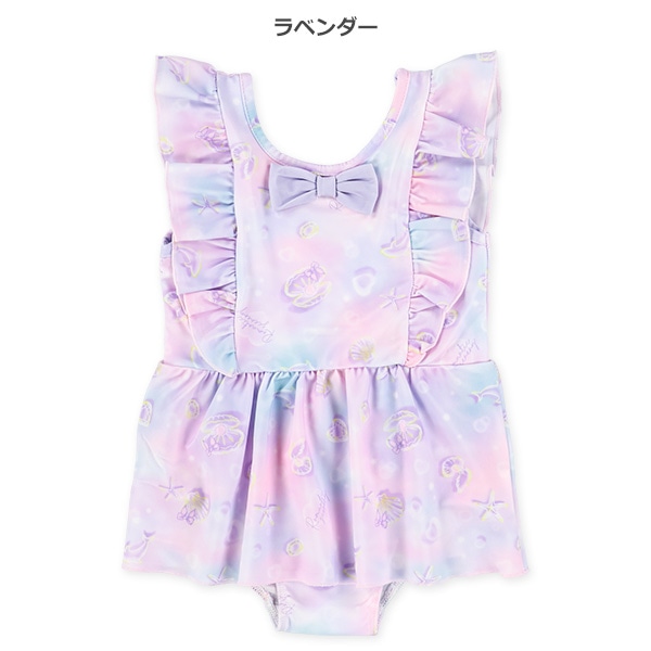 シェル柄ワンピース水着