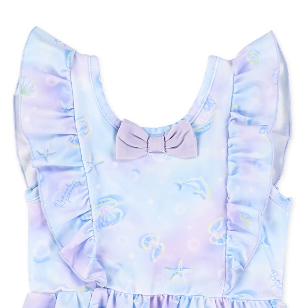 シェル柄ワンピース水着