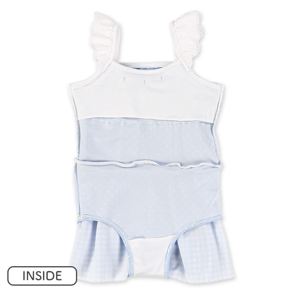 ドットギンガムワンピース水着