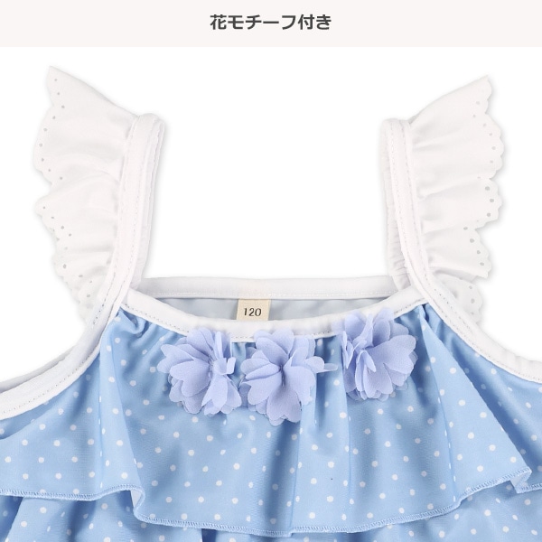 ドットギンガムワンピース水着