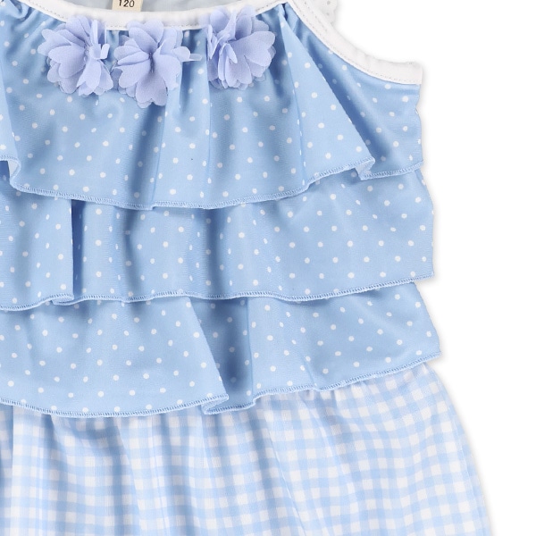 ドットギンガムワンピース水着