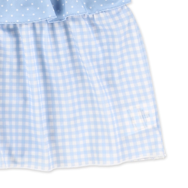 ドットギンガムワンピース水着