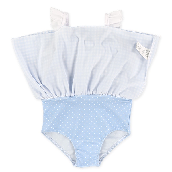 ドットギンガムワンピース水着