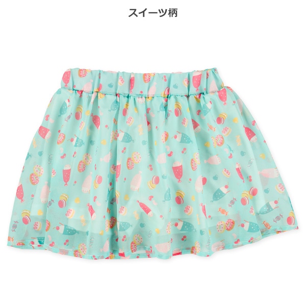 シフォン花柄・スイーツ柄スカパン
