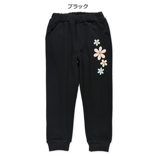 裏起毛花発泡プリントパンツ