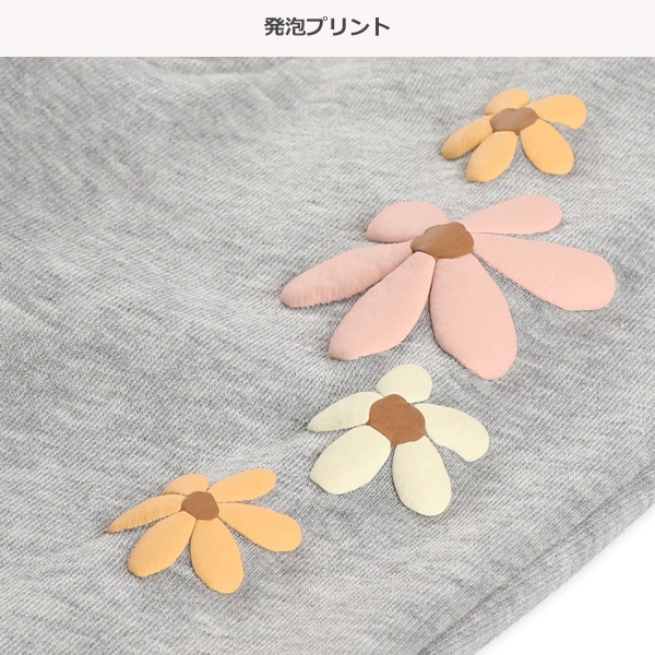 裏起毛花発泡プリントパンツ