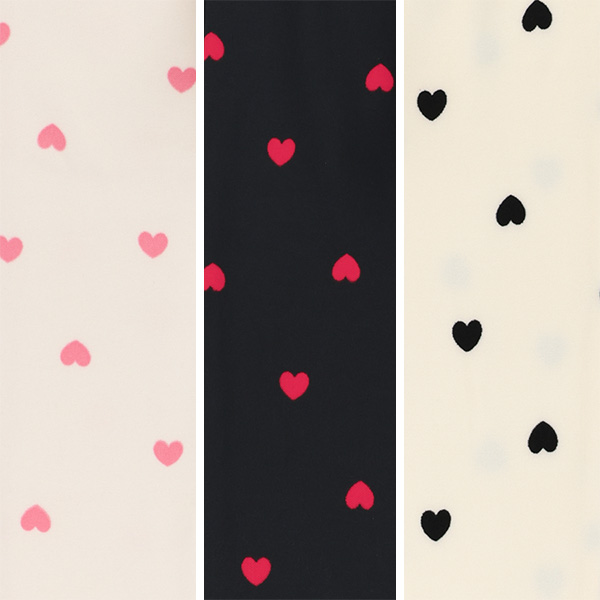 裏起毛ハート柄のびのびパンツ