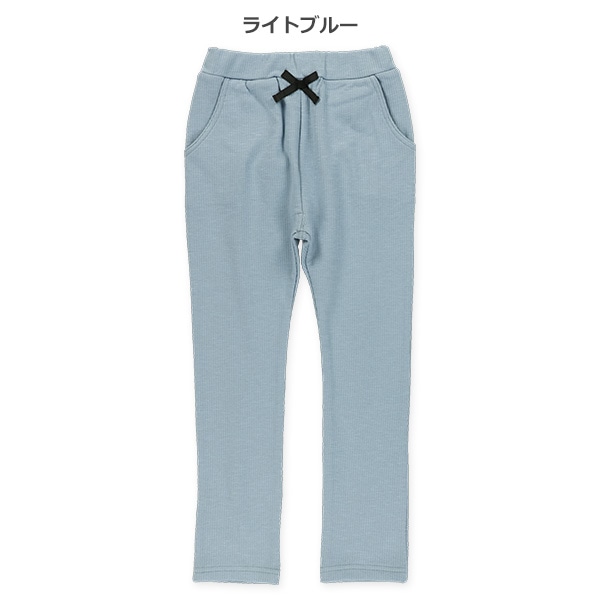 裏起毛スラブテレコリボンレギパン