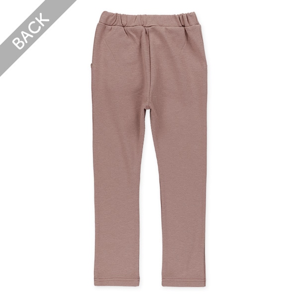 裏起毛スラブテレコリボンレギパン