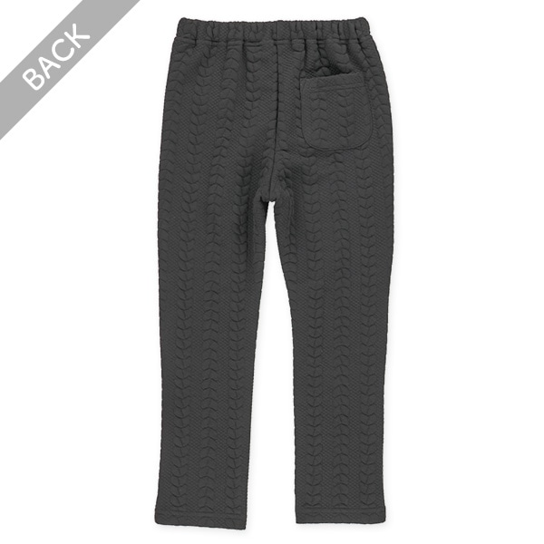 膨れジャガードケーブル柄パンツ