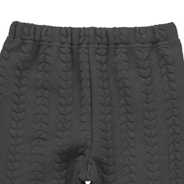 膨れジャガードケーブル柄パンツ