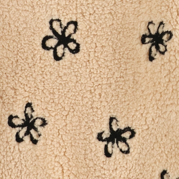 ボアフリース花刺繍キュロットパンツ