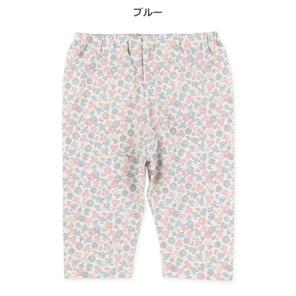 5分丈小花柄レギンス