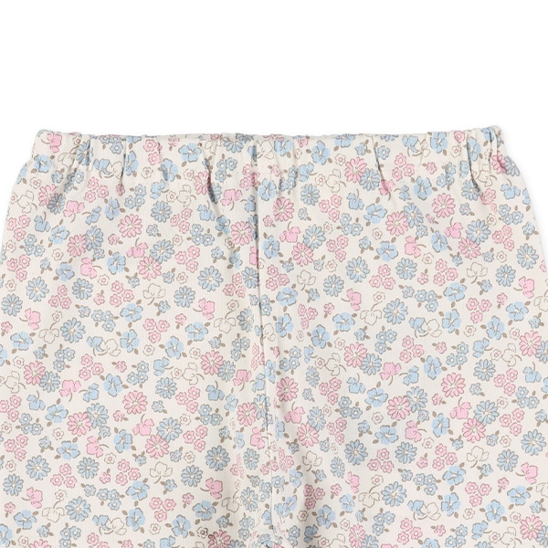 5分丈小花柄レギンス