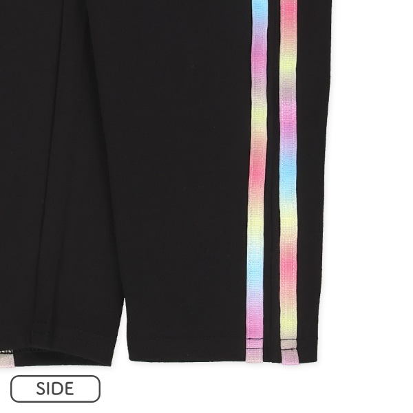 レインボー2本ラインレギンス