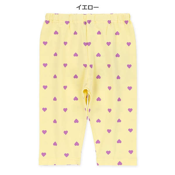 5分丈ハート総柄レギンス