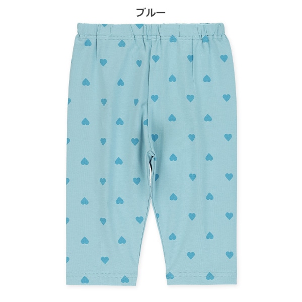 5分丈ハート総柄レギンス