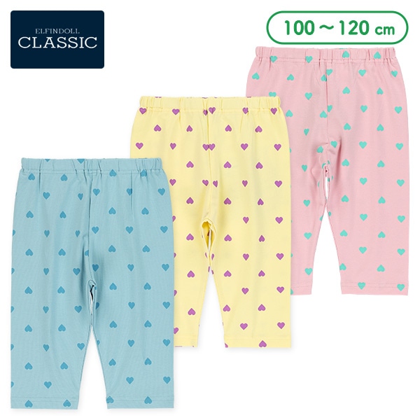 5分丈ハート総柄レギンス | 西松屋オンラインストア