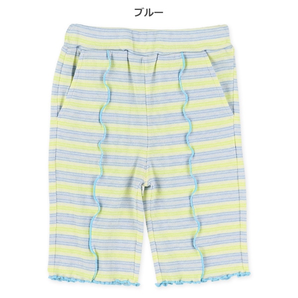 5分丈スパンテレコボーダーメロウパンツ