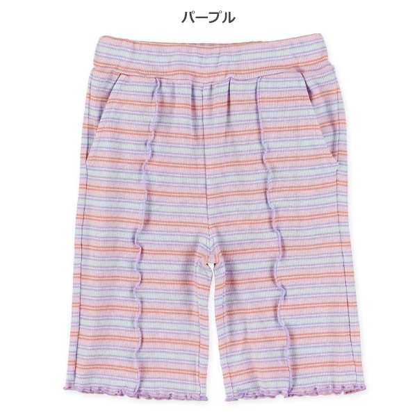 5分丈スパンテレコボーダーメロウパンツ