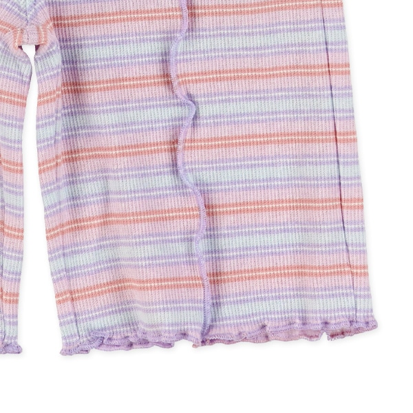 5分丈スパンテレコボーダーメロウパンツ