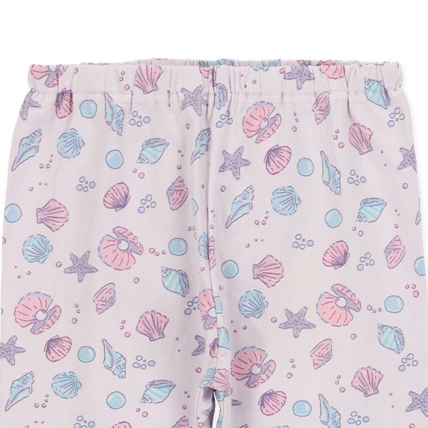 5分丈シェル柄レギンス